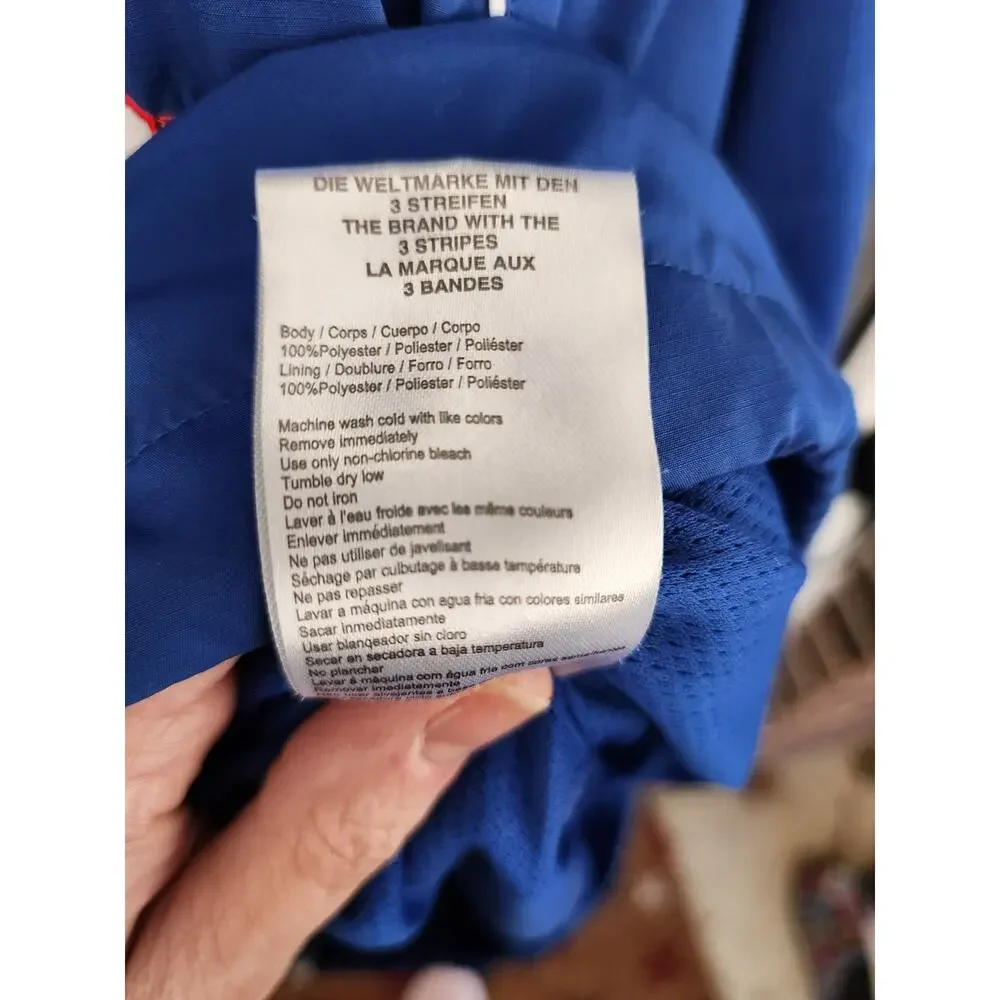 Adidas Men XL Kansas University Jayhawks NCAA 1/4 Zip Pullover Jacket Collegiate